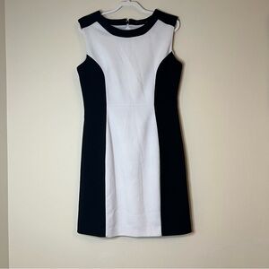 The Limited white & black colorblock dress business work wear sleeveless‎ 10